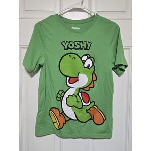 Yoshi Shirt Kids Size XL 14-16 Youth Super Mario Green